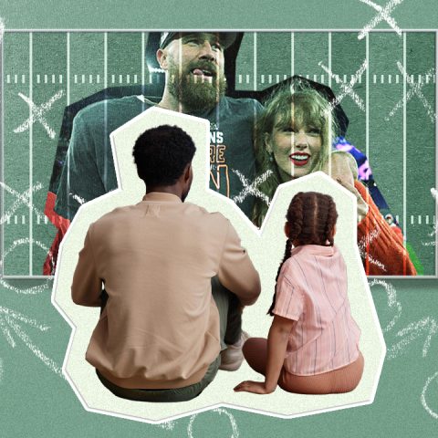 father-daughter bonding over football