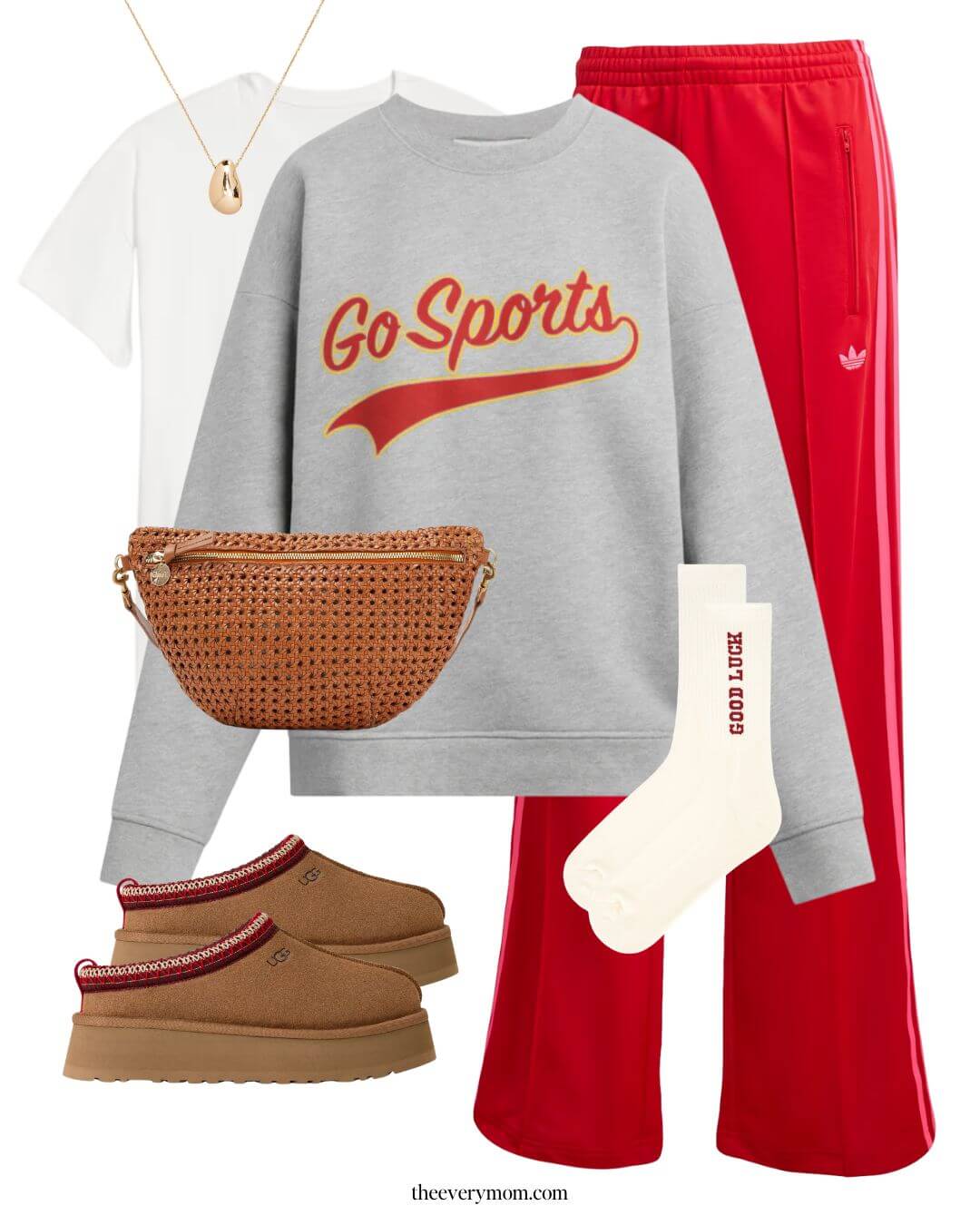 "Go Sports" outfit idea for moms
