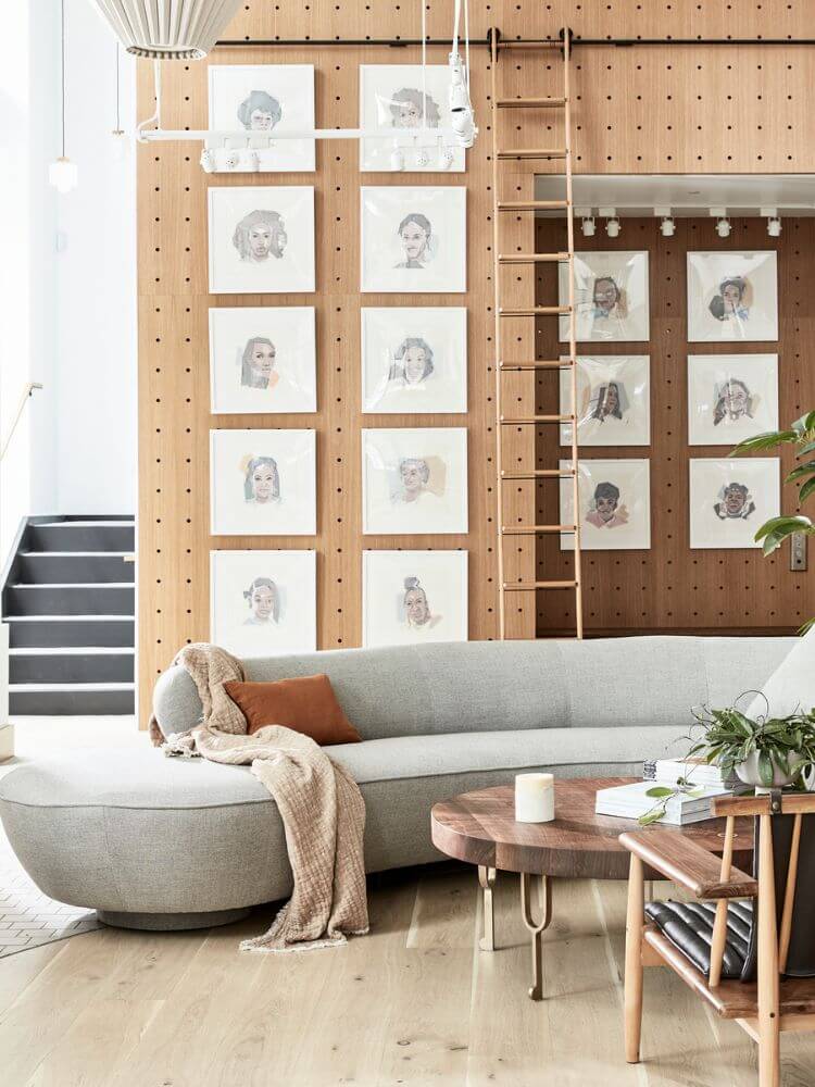 oval coffee table perfect for kid-friendly spaces