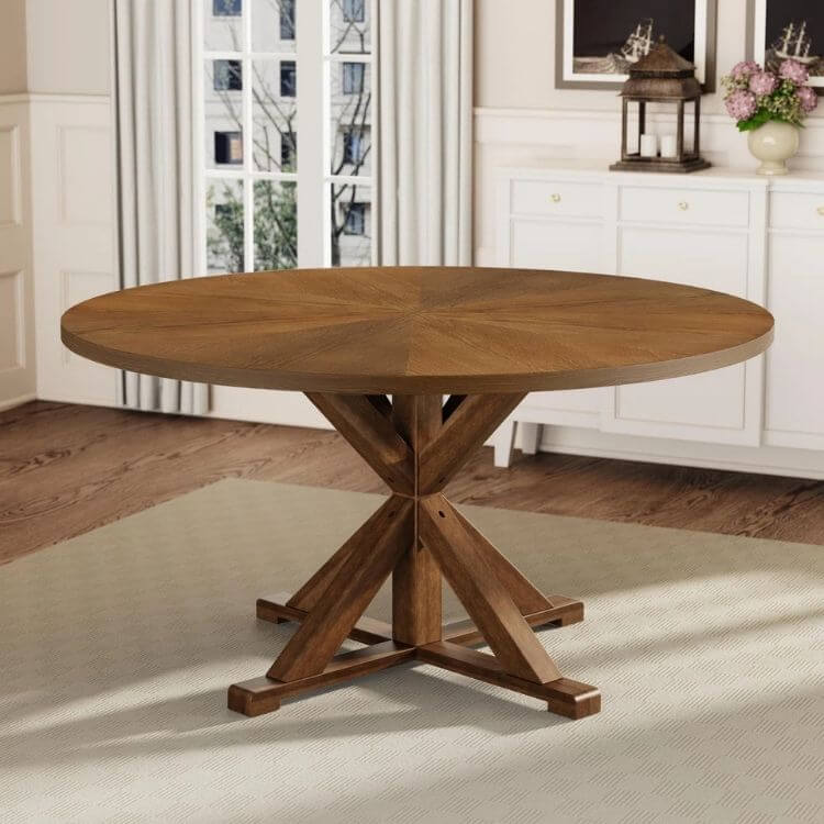 Round Wood Dining Table