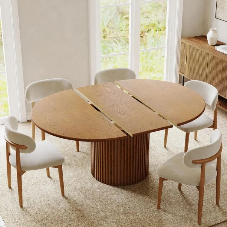 Silva-Round Extendable Dining Table