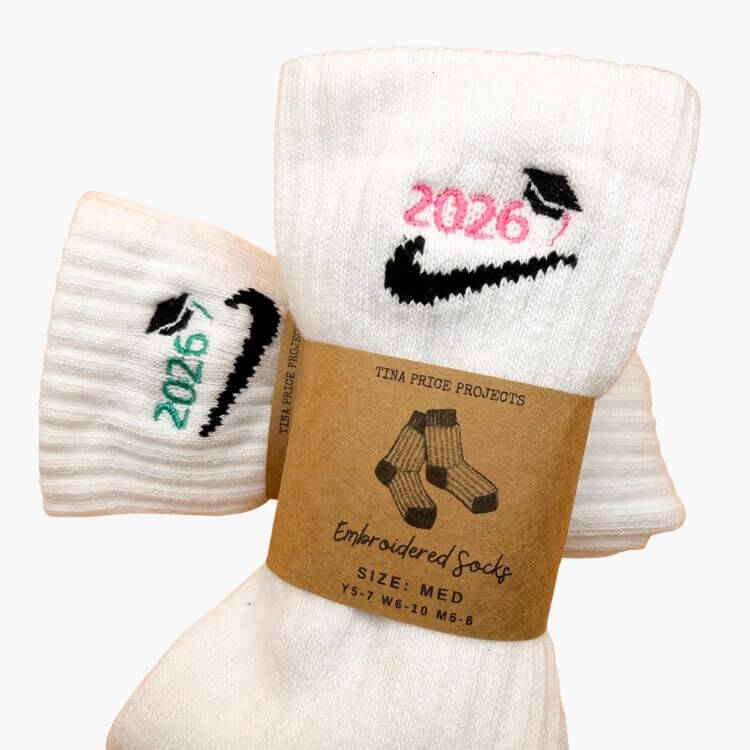 Custom Graduation Crew Socks