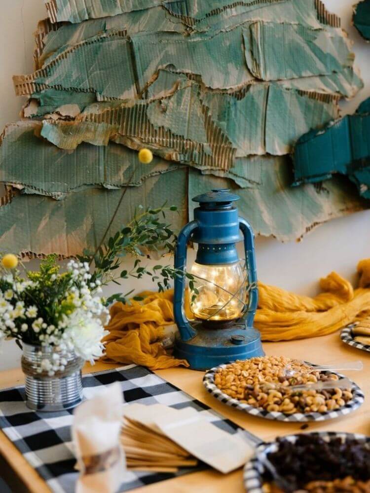 couples baby shower happy camper theme