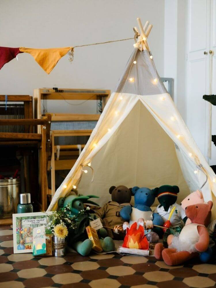 couples baby shower happy camper theme