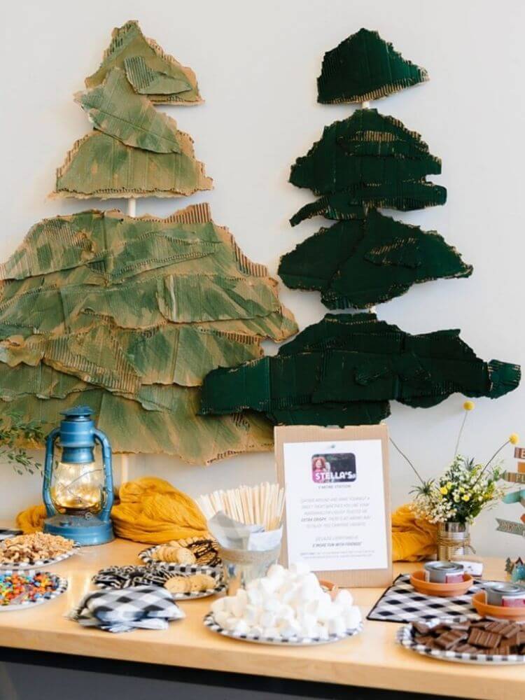 couples baby shower happy camper theme