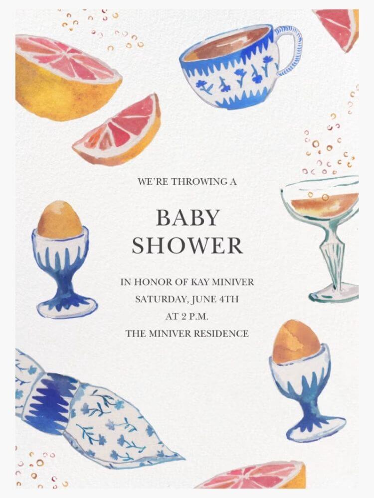 couples baby shower brunch theme