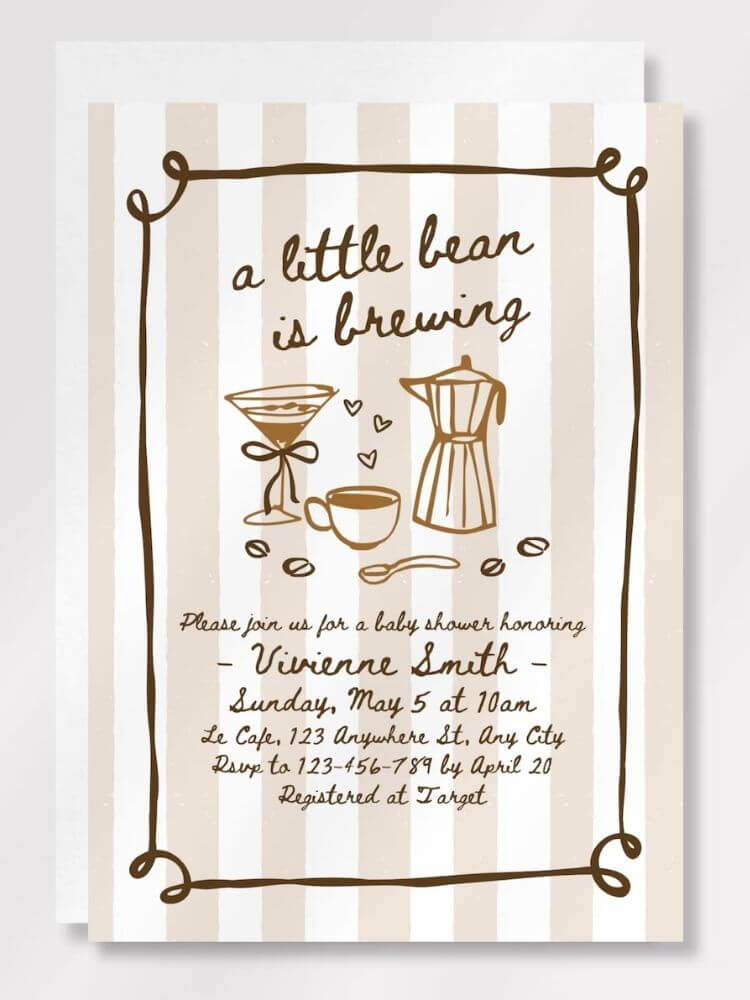 couples baby shower coffee theme