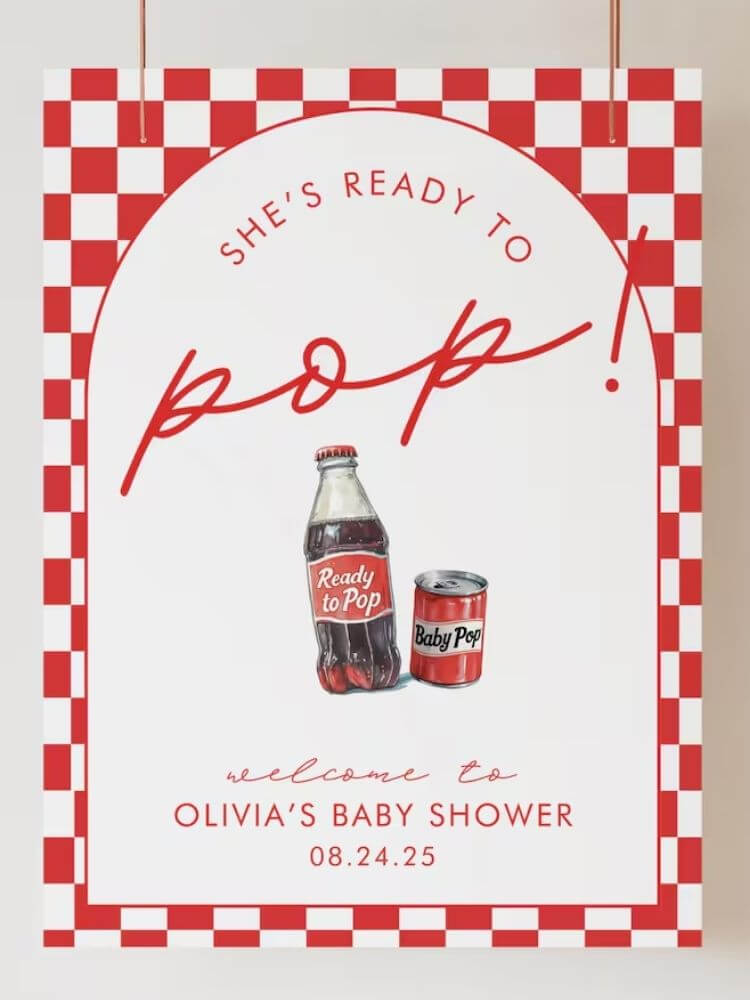 couples baby shower soda pop theme
