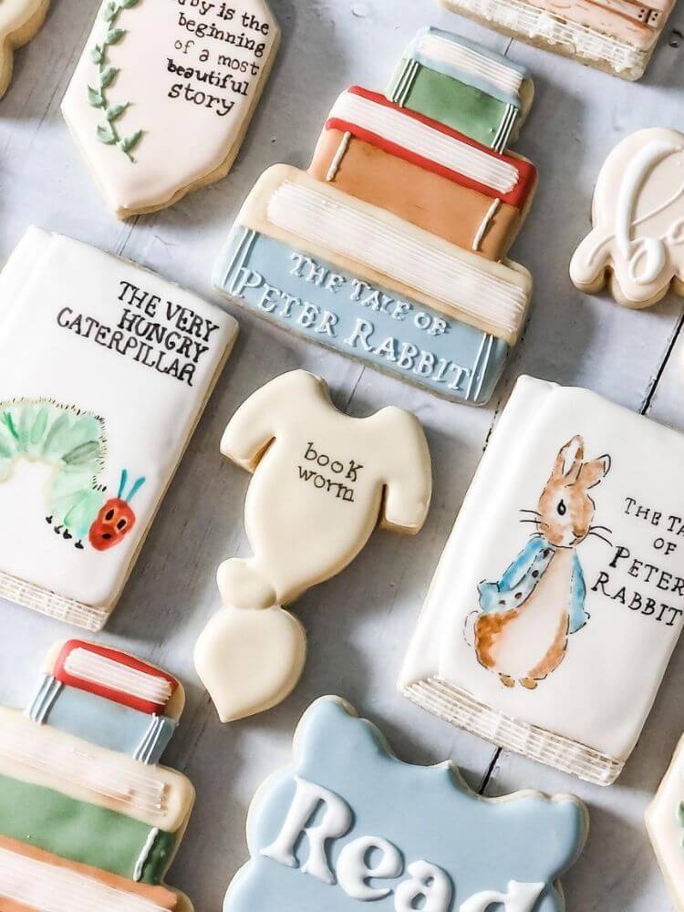 couples baby shower children's books theme