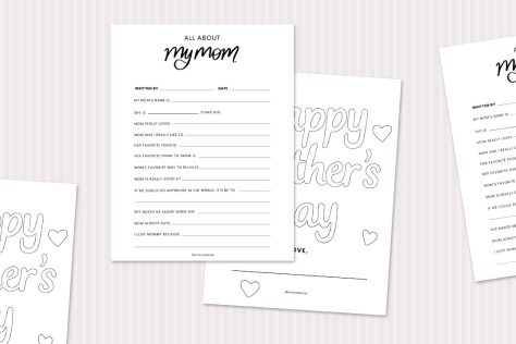 free printable mother's day cards