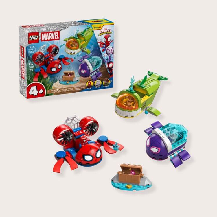 LEGO Marvel Spidey and His Amazing Friends Underwater Vehicles Play Set