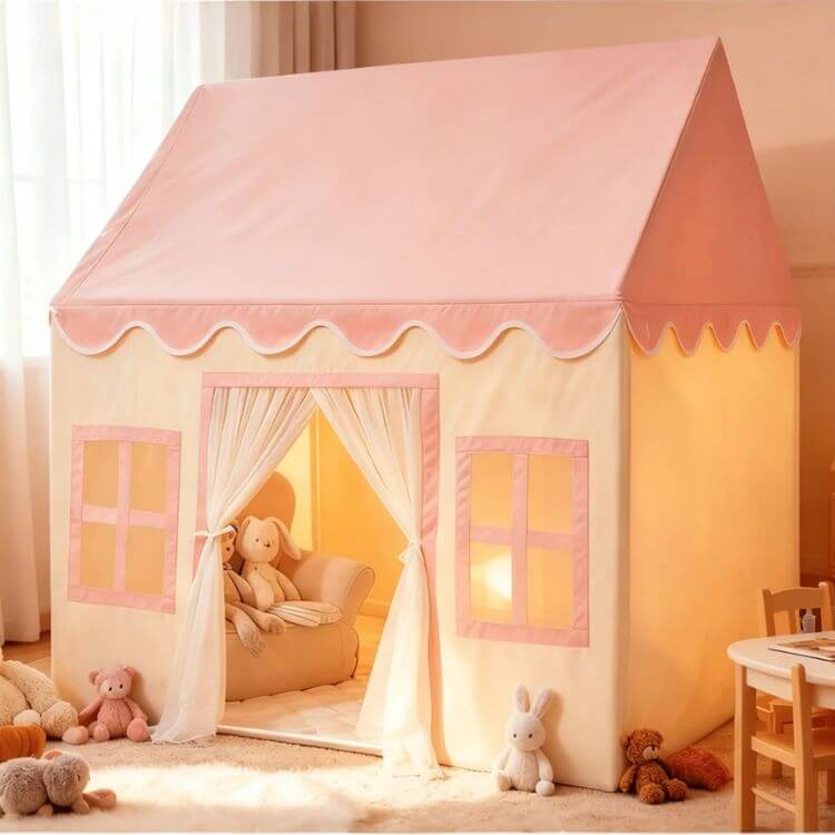Kids Play Tent with Padded Mat