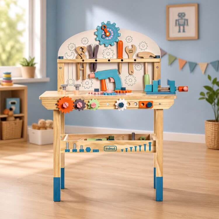 Montessori Workbench Toy Set