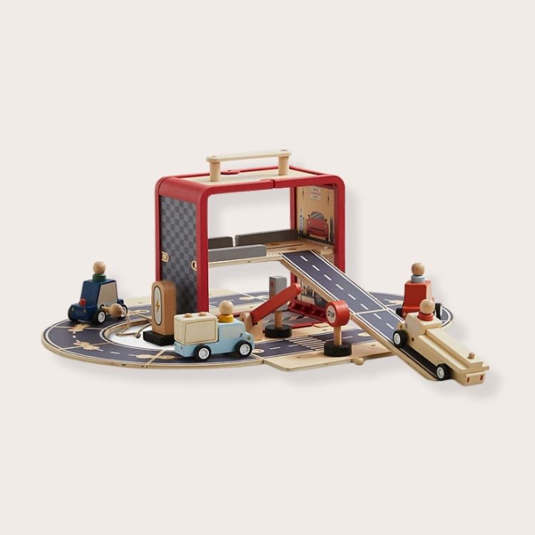 Wooden Toddler Garage Toy