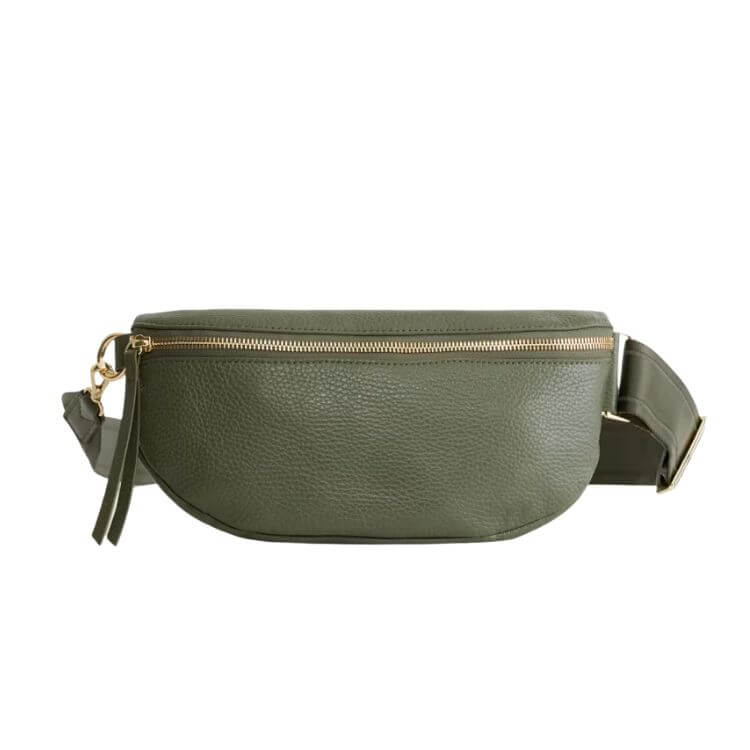 Italian Pebbled Leather Sling Bag