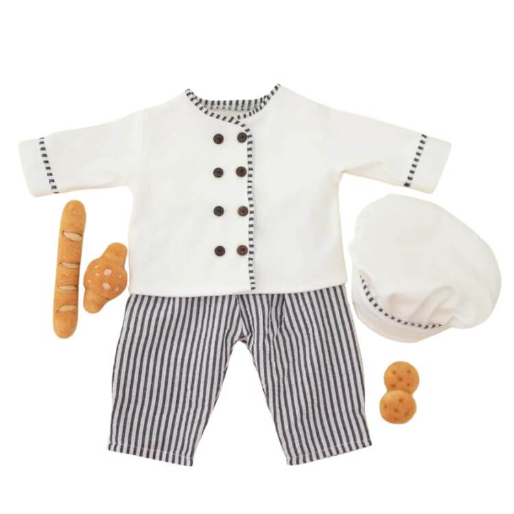 Newborn Chef Costume Set
