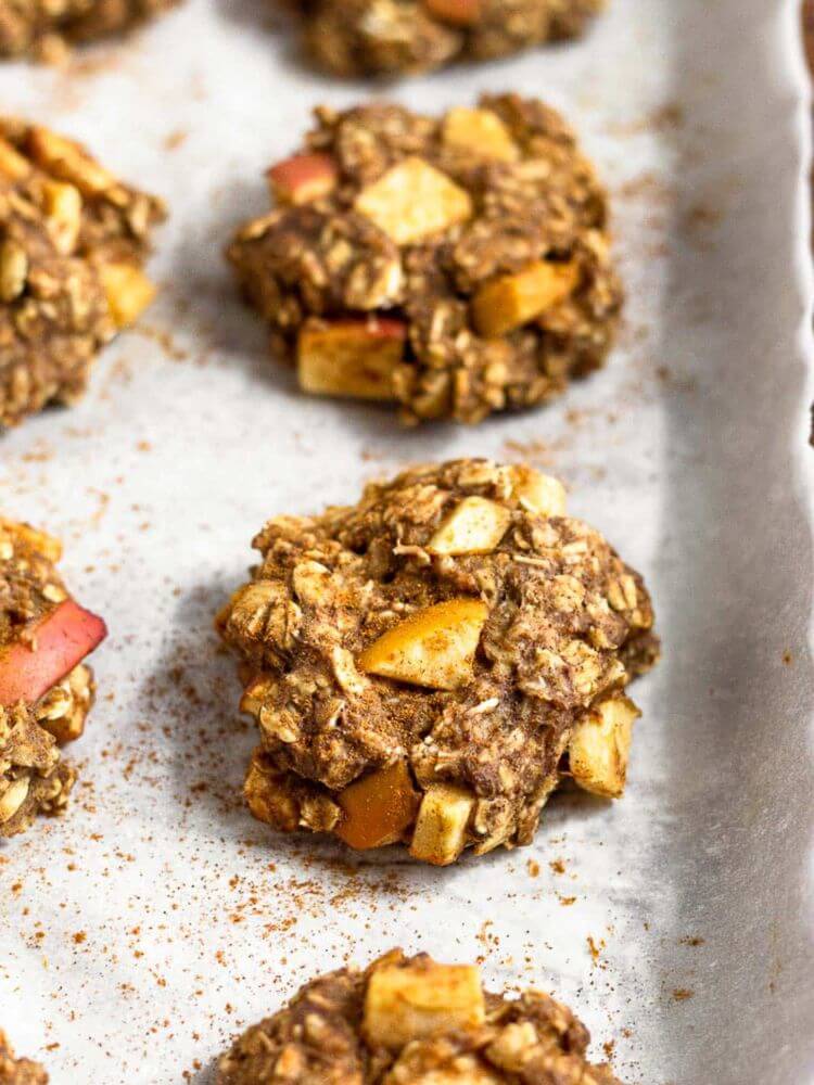 apple cinnamon protein cookies fall recipes