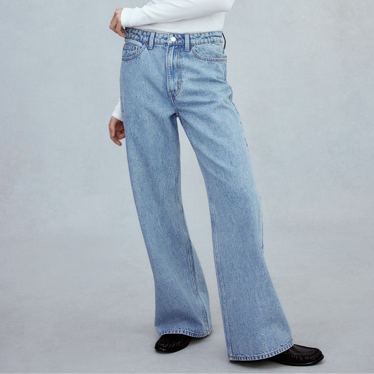 Ava Ultra High-Rise Wide-Leg Jeans