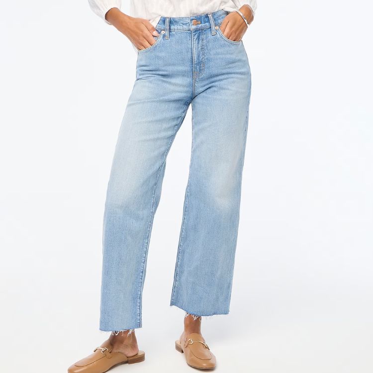 Wide-Leg Cropped Jean in All-Day Stretch