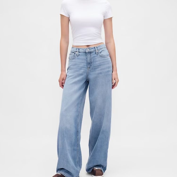 Mid-Rise UltraSoft Baggy Jeans