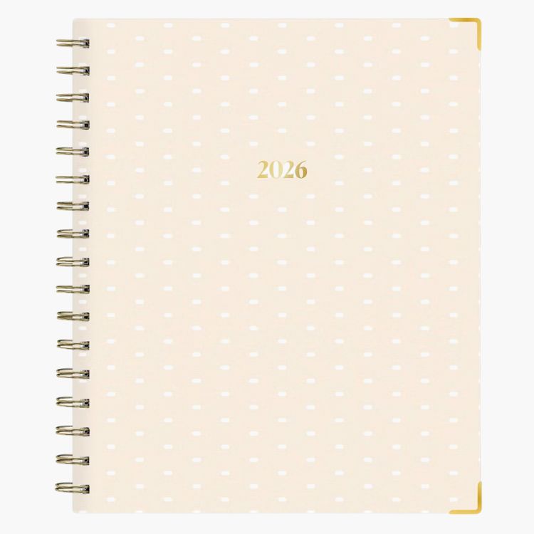 Cream Bookcloth Planner