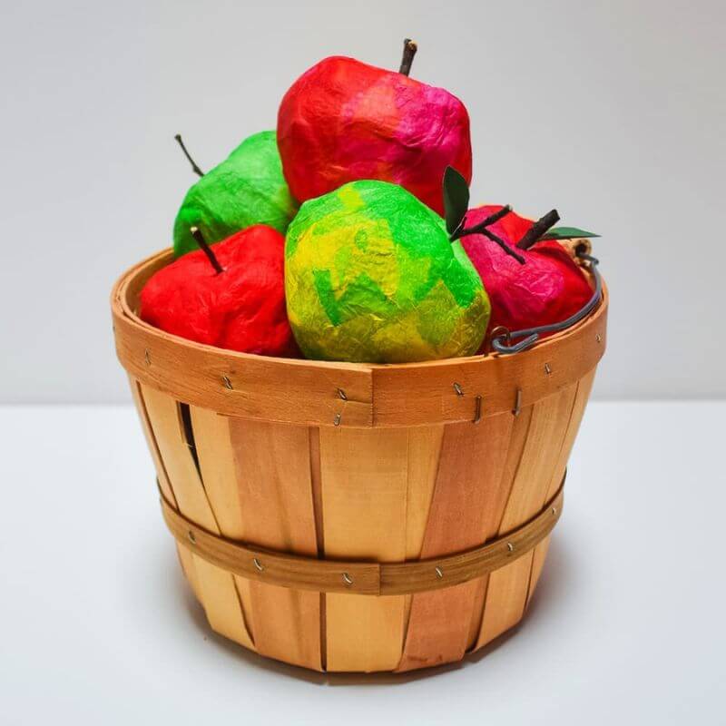 fall crafts and activities for kids paper mache apples