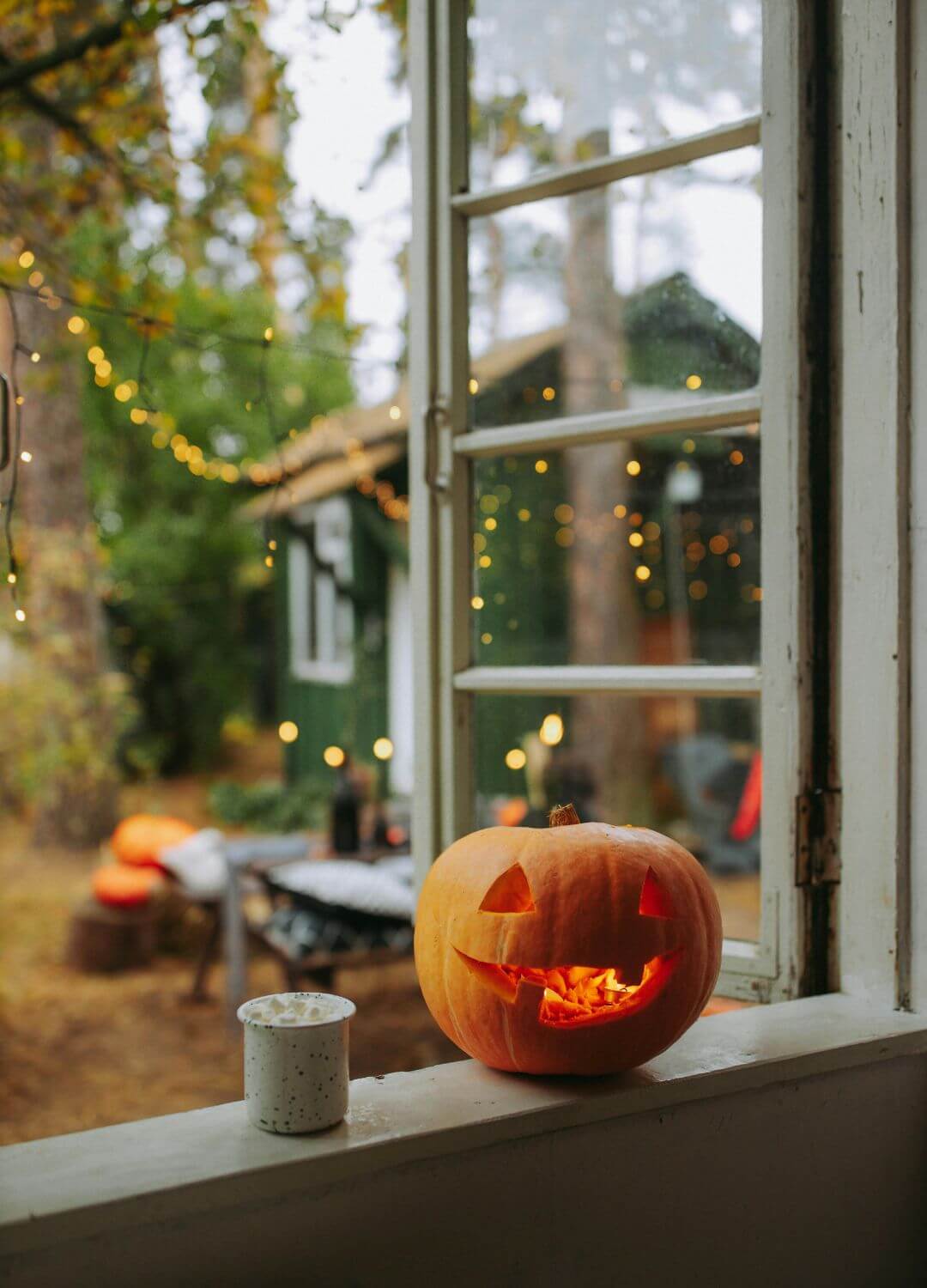 halloween window decor