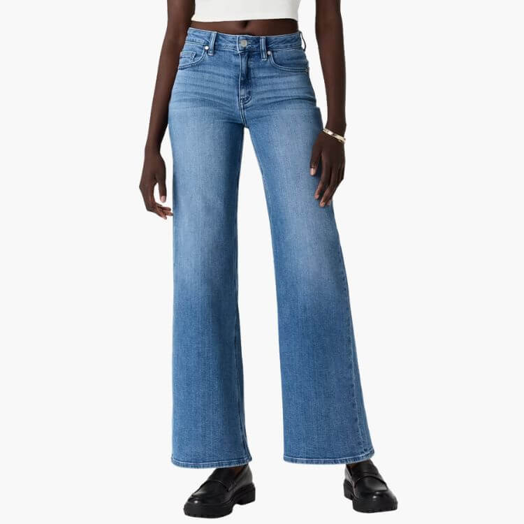 Bella Stretch Wide-Leg Jeans