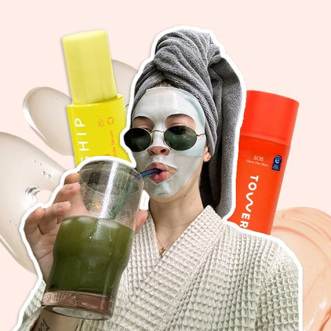 beauty skincare rituals collage