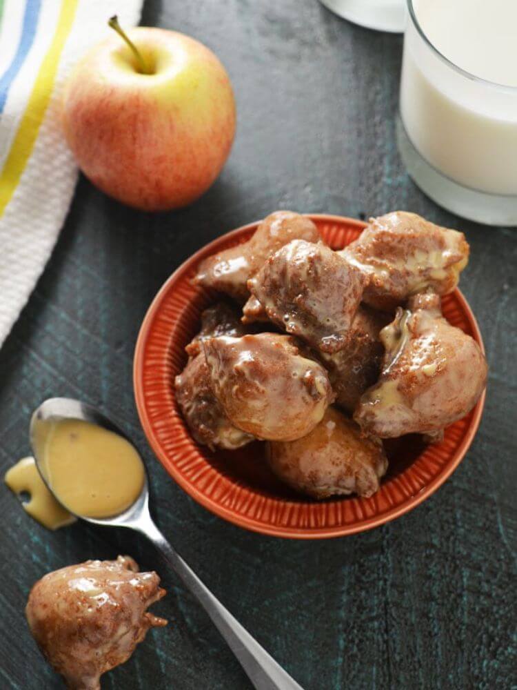 fall treats applesauce drop doughnuts