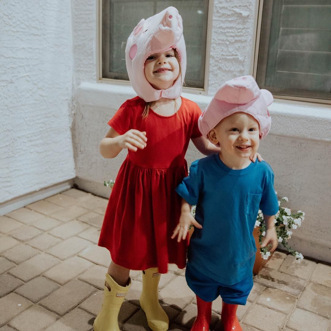 peppa pig sibling costume