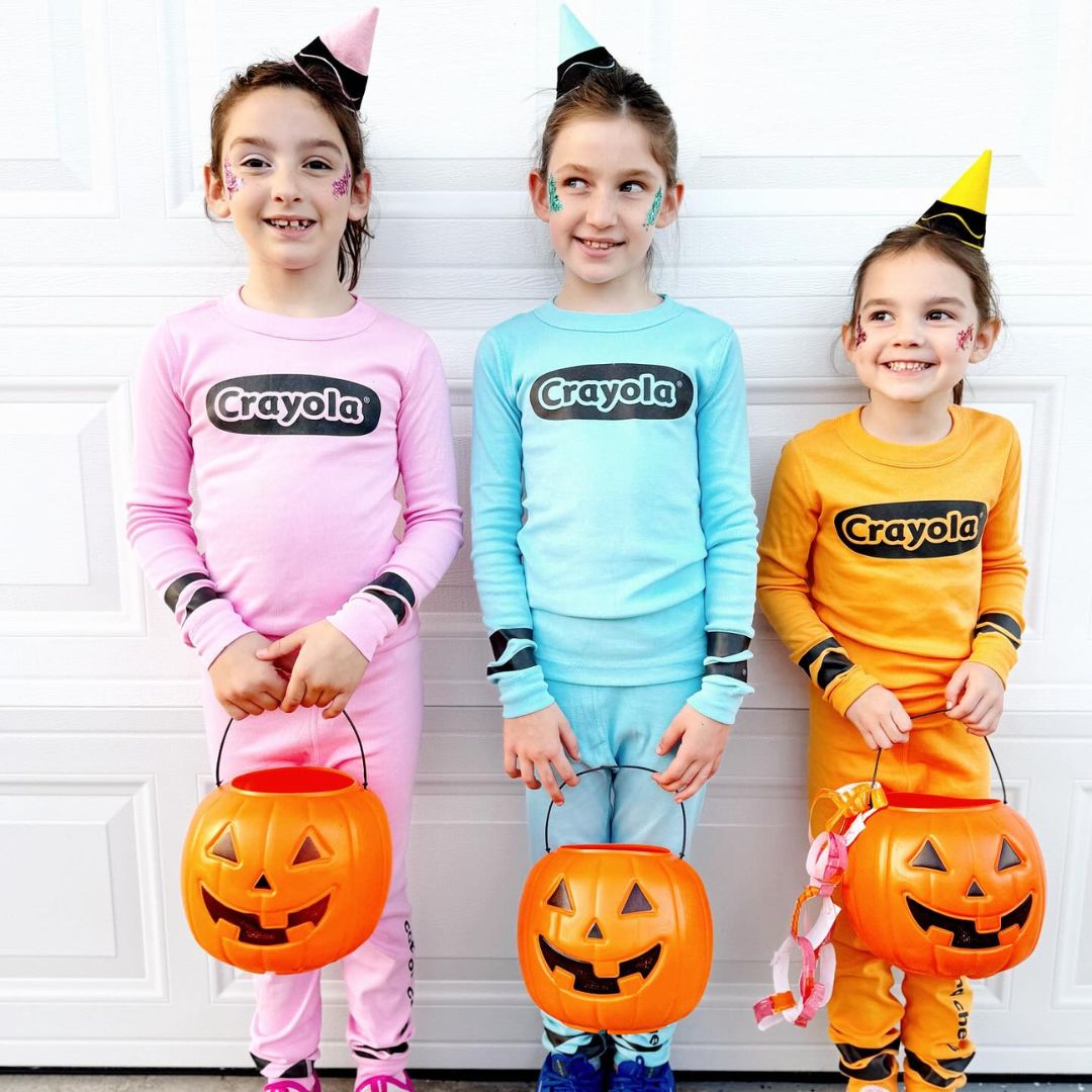siblings crayon costume