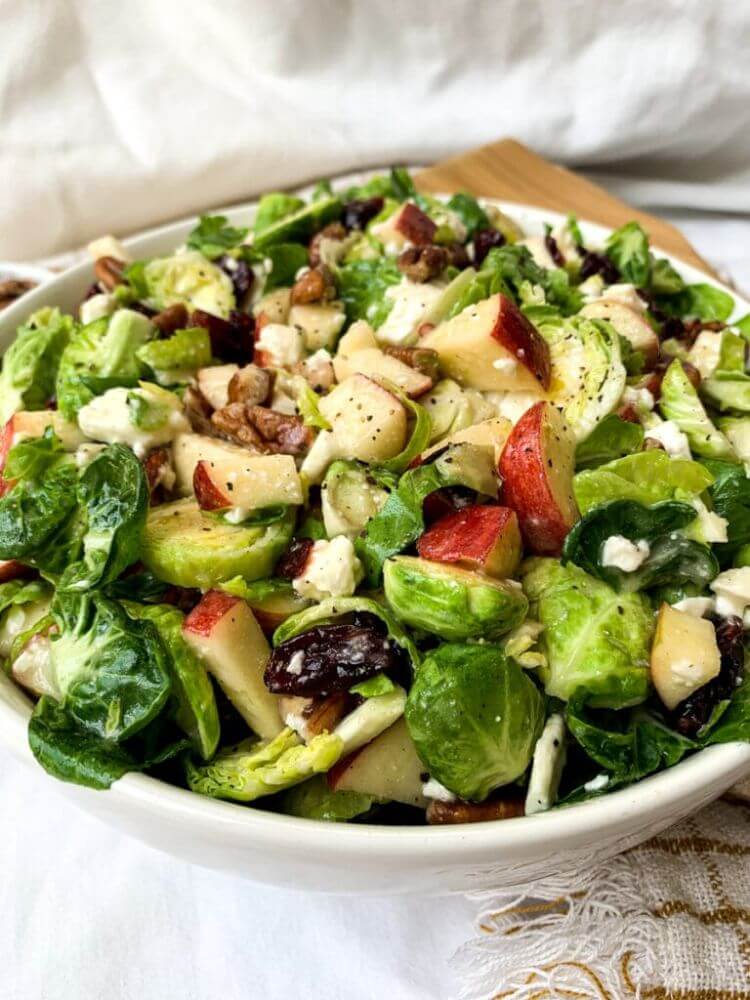 apple salad with Brussels sprouts apple recipes