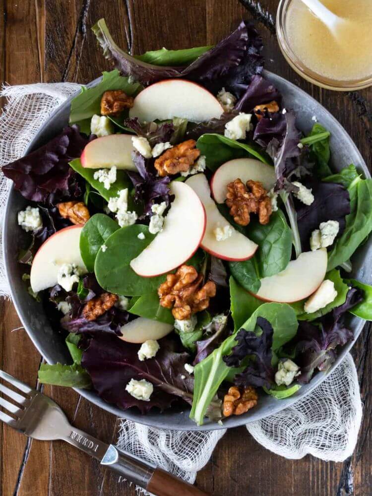 apple salad with blue cheese apple recipes