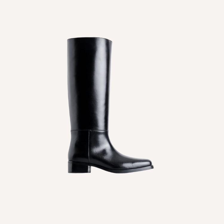 Leather Knee High Boots