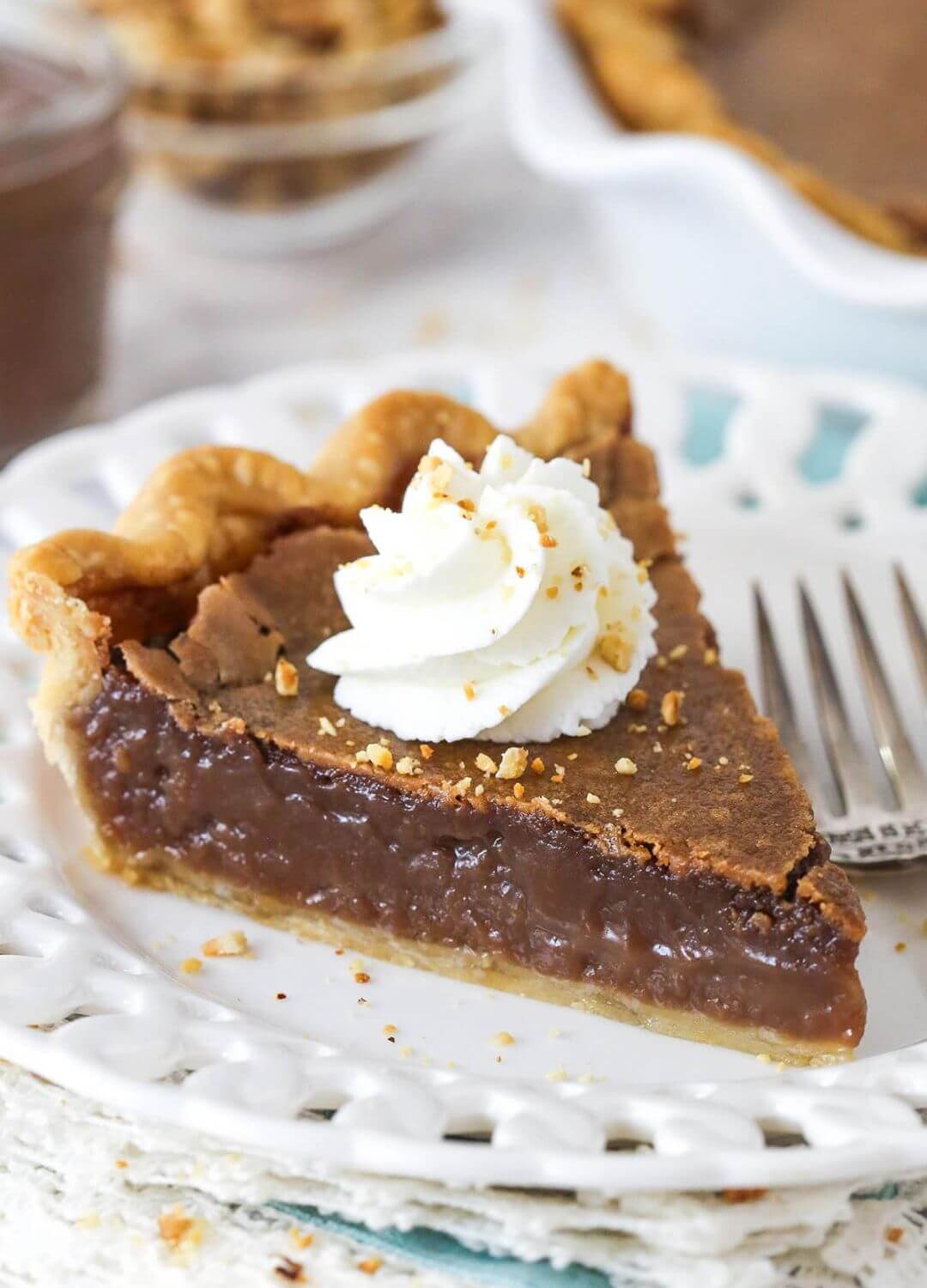 hazelnut chocolate pie thanksgiving desserts
