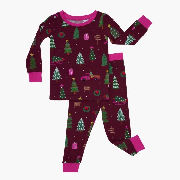 Tree Traffic Two-Piece Pajama Set