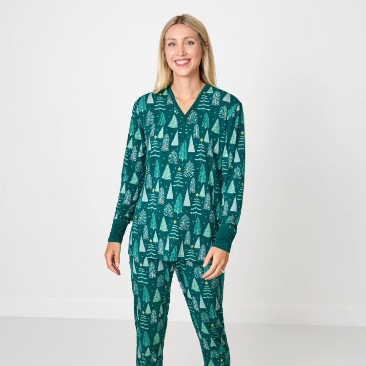 Twinkling Trees Women's Pajama Top