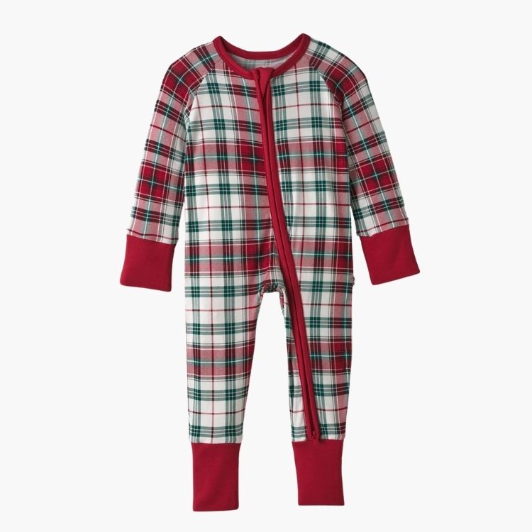 Holly Plaid Zippy Pajamas