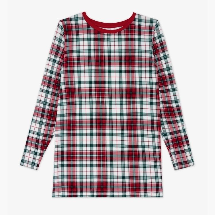 Holly Plaid Men's Pajama Top