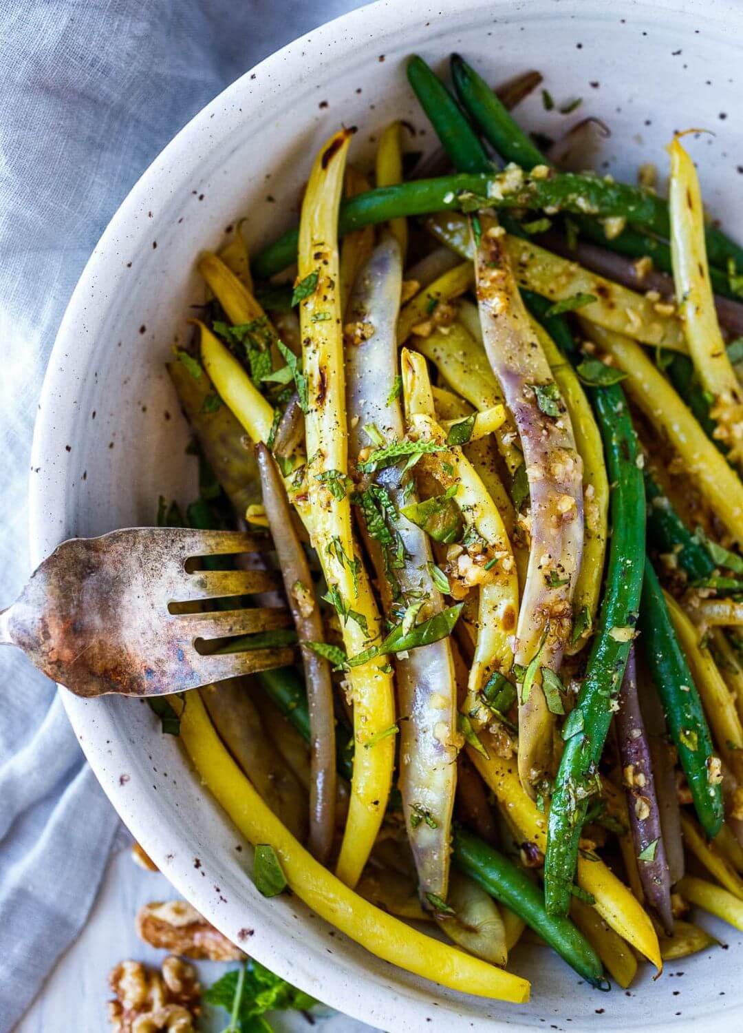 blistered green beans thanksgiving menu