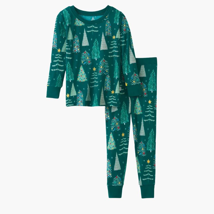 Twinkling Trees Two-Piece Pajama Set