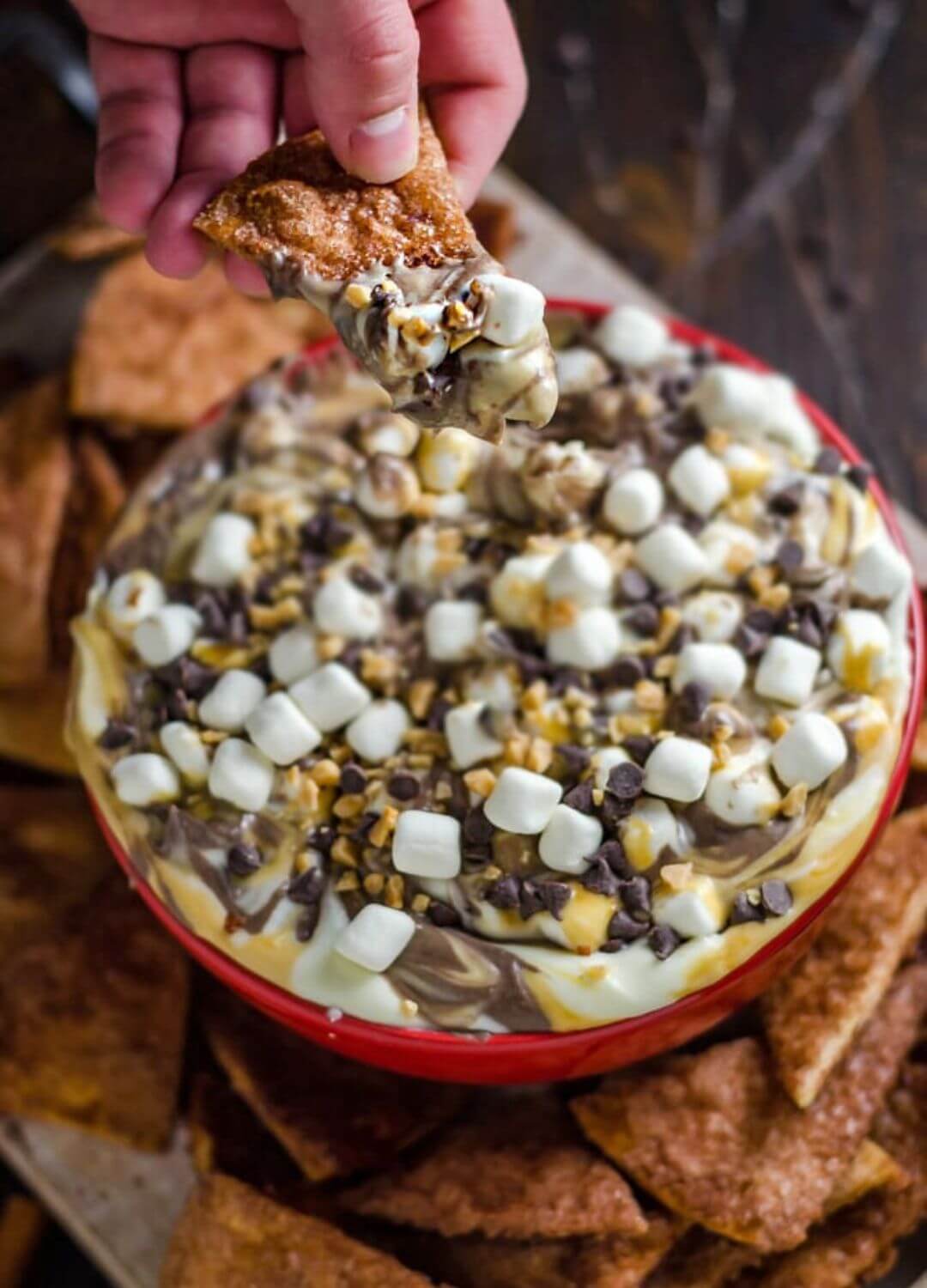salted marshmallow caramel dip thanksgiving treats