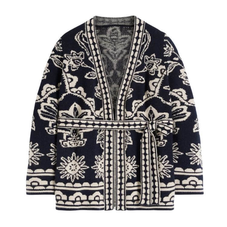 Belted Wrap Knitted Cardigan