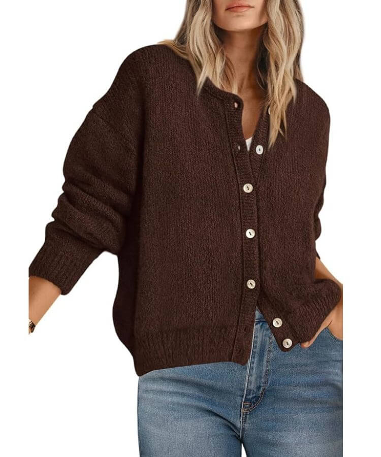 Crewneck Cardigan