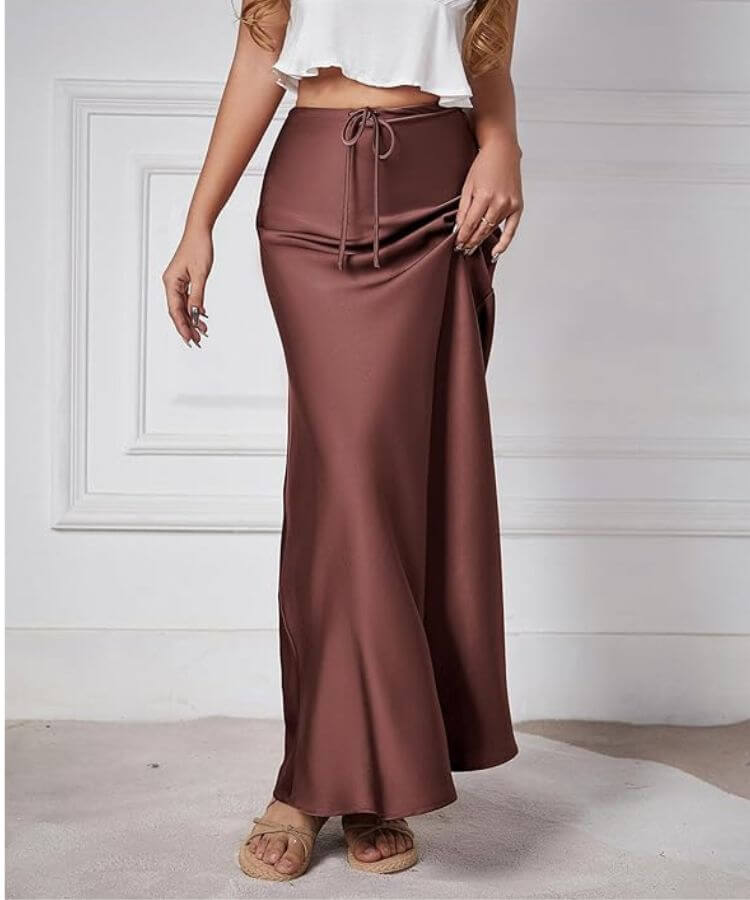 Satin Maxi Skirt