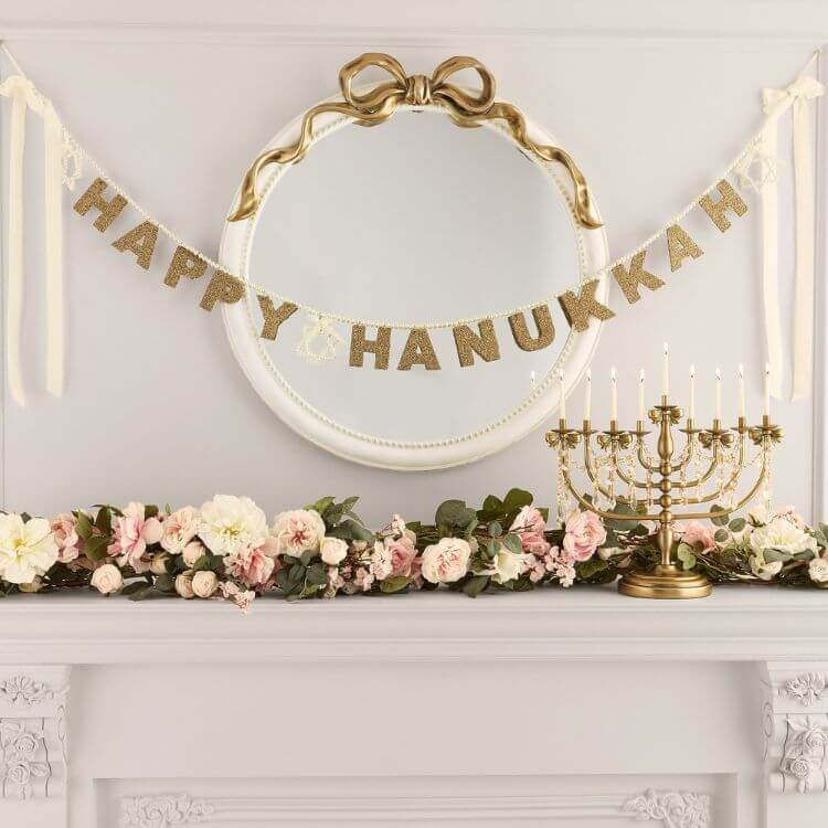 Happy Hanukkah Garland
