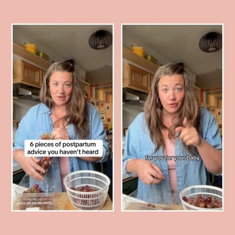 viral postpartum advice from a mom of six