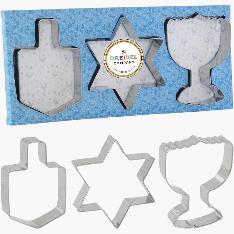 Steel Hanukkah Cookie Cutters