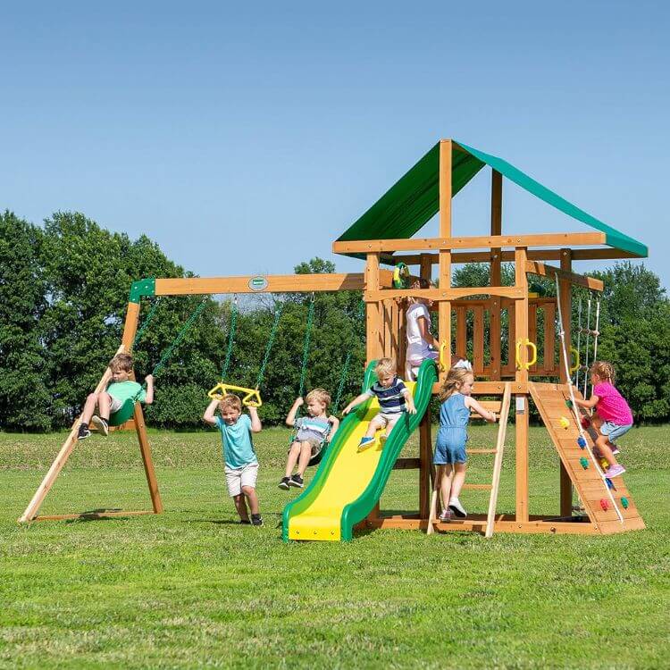 Cedar Wood Playset